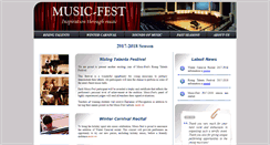 Desktop Screenshot of music-fest.com